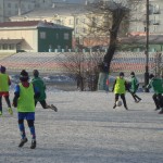 моменты игры зимнего первенства города по мини-футболу